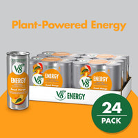 V8 Plus Energy Healthy Drink Peach Mango 8 Ounce 4 Packs of 6 Total of 24