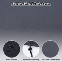 PATIKIL Billiard Pool Table Cover 8 Feet Waterproof Dustproof