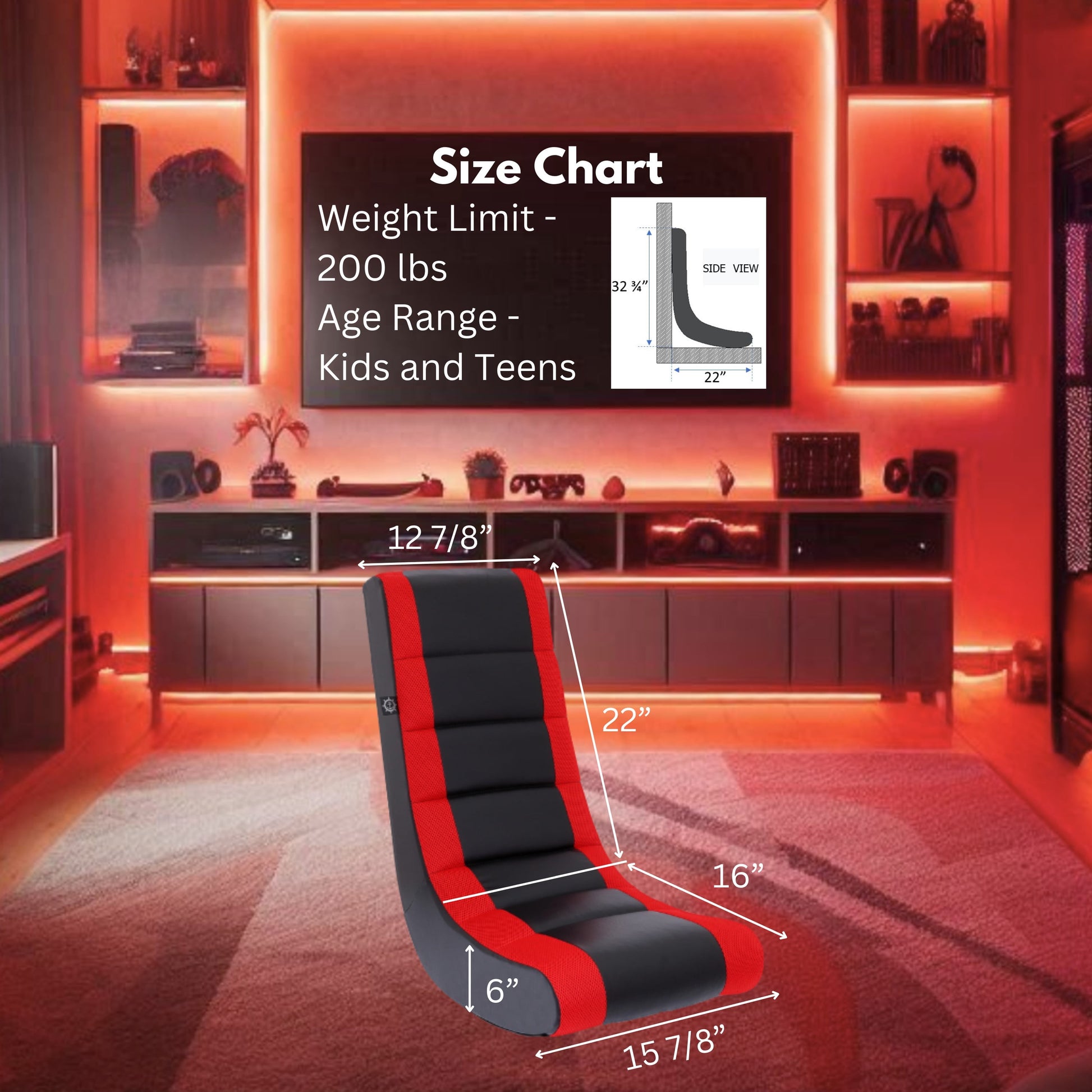 Classic Video Rocker Floor Gaming Chair