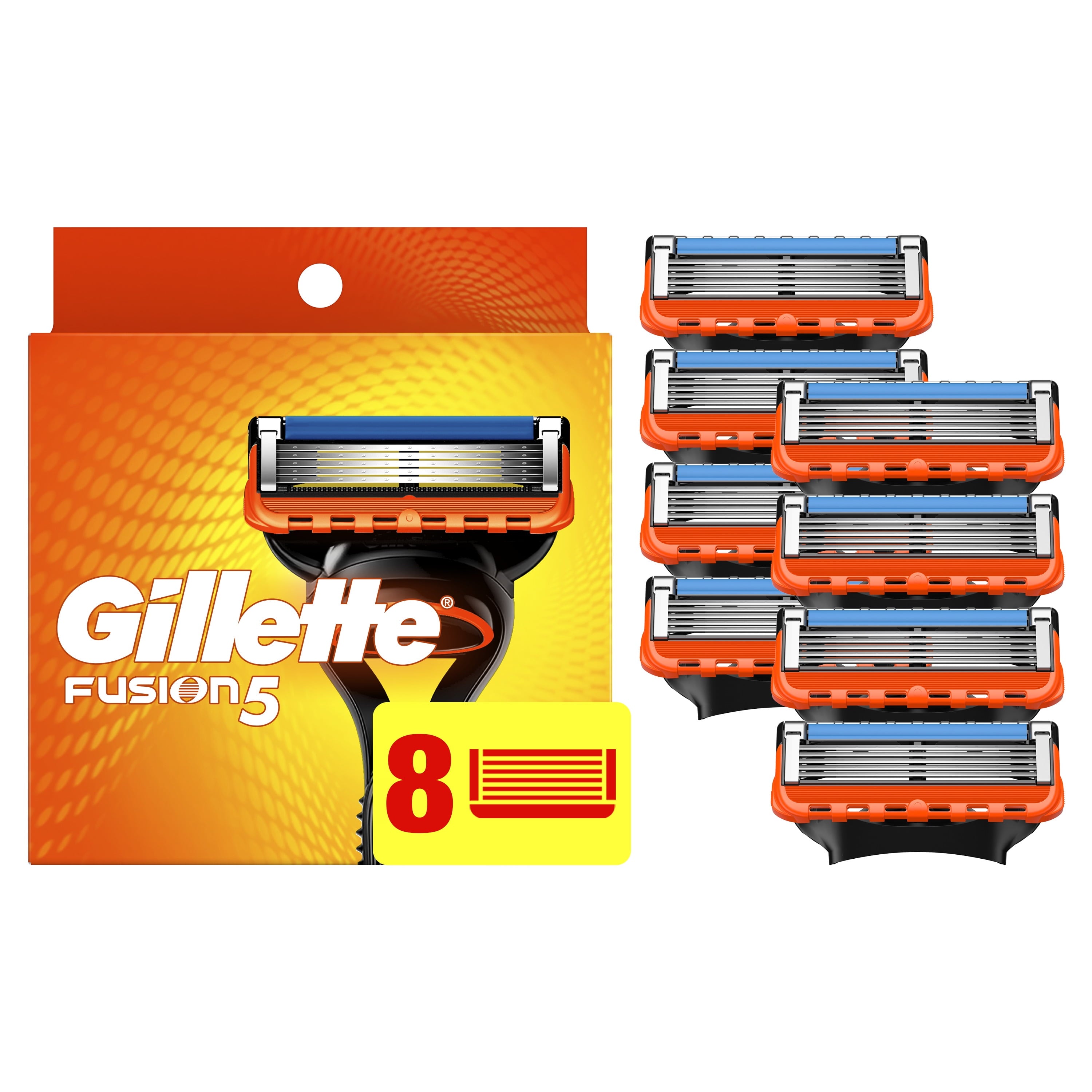 Gillette Fusion5 Men's Razor Blade Refills, 8 Count