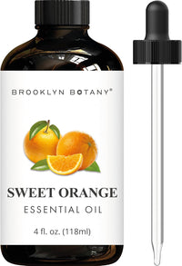 Brooklyn Botany Sweet Orange Essential Oil 4 Fl Oz  for Aromatherapy and Diffuser