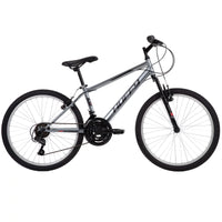 Huffy Rock Creek Mountain Bike, 24" Wheels, Adult Ages 13+, 18-Speeds, Grey