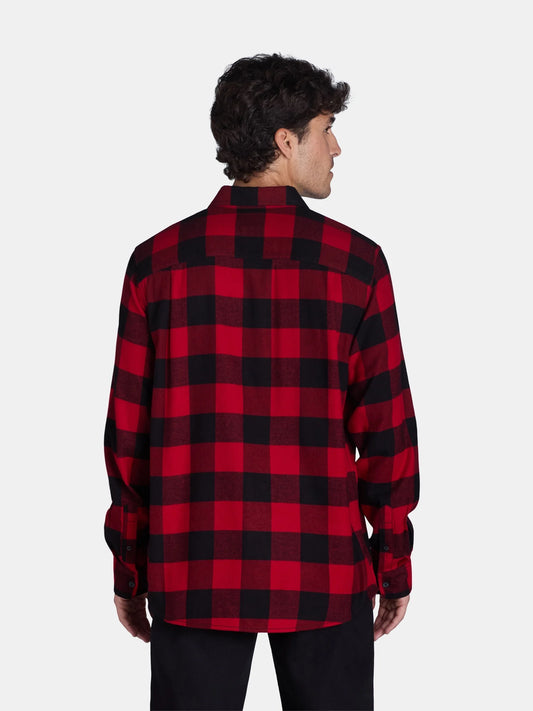 Men's Flannel Shirt with Long Sleeves