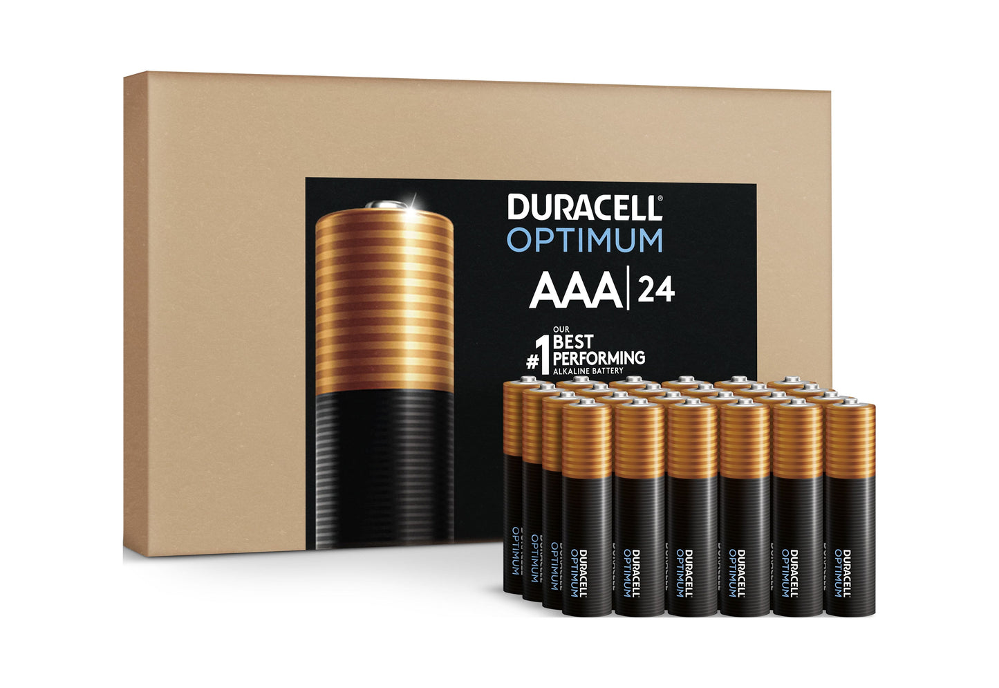 Duracell Optimum AAA Battery, Triple A Batteries SIOC, 24 Pack