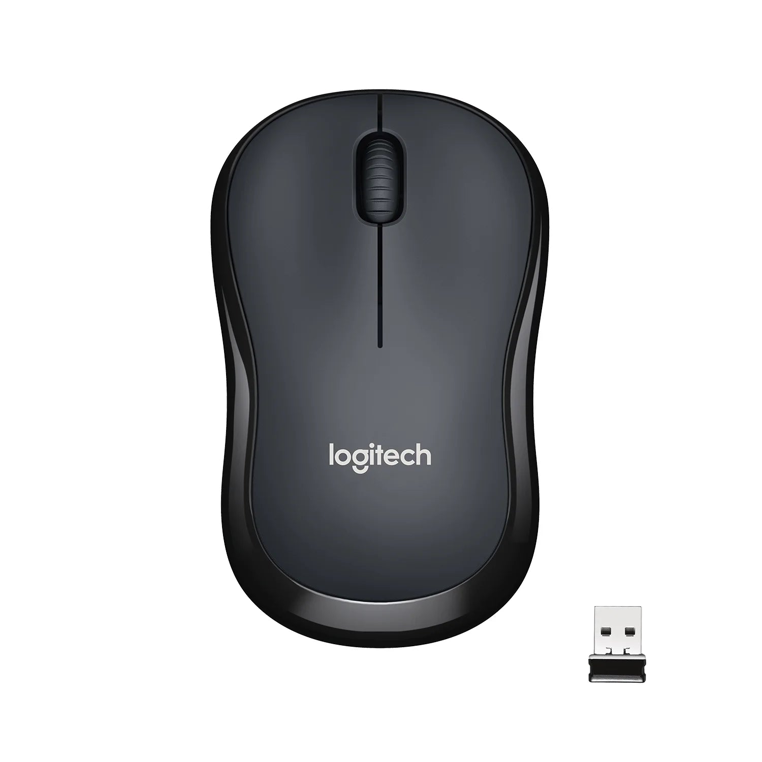 Silent Wireless Mouse, 2.4 Ghz with USB Receiver, 1000 DPI Optical Tracking, Black