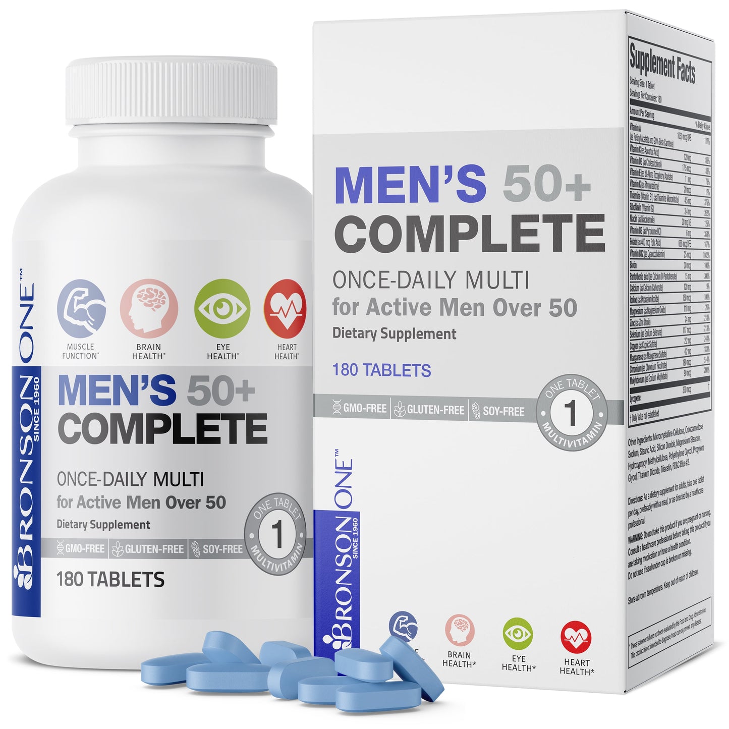 ONE Daily Men'S 50 Plus Complete Multivitamin Multimineral 180 Tablets