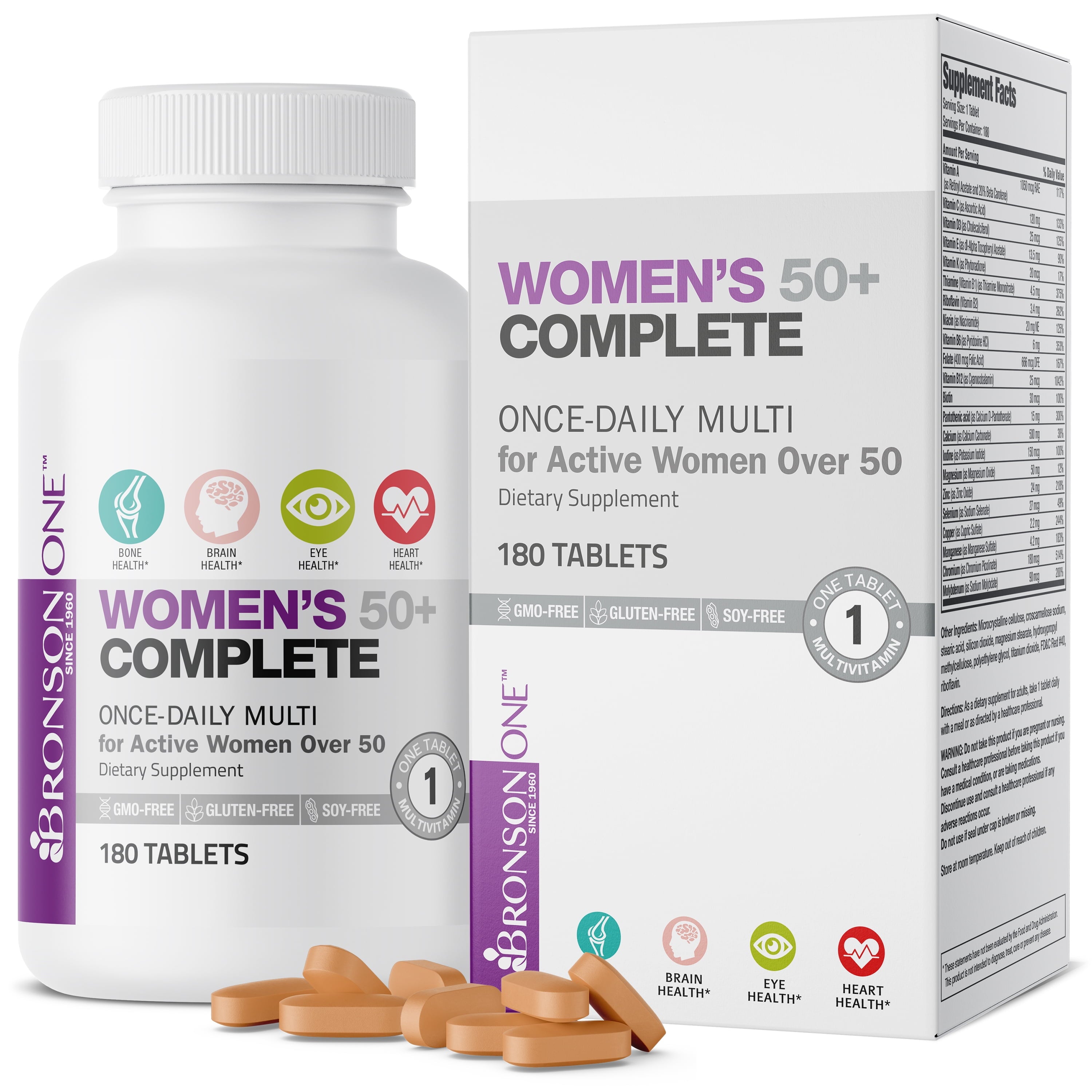 ONE Daily Women'S 50 Plus Complete Multivitamin Multimineral 180 Tablets