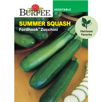 Fordhook Zucchini Summer Squash Vegetable Seed, 1-Pack