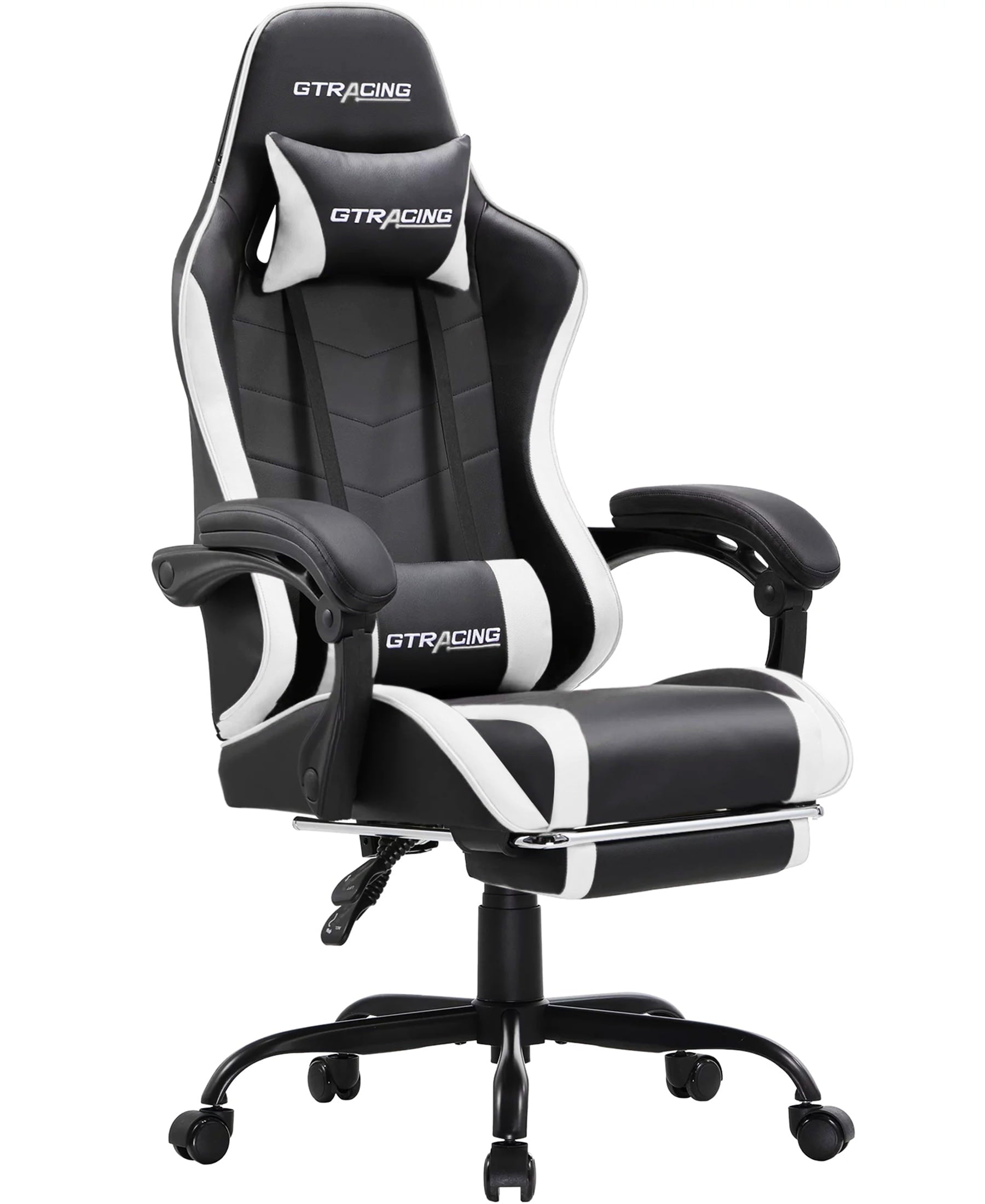 GTWD-200 Ergonomic Gaming Chair with Adjustable Pillows and Footrest