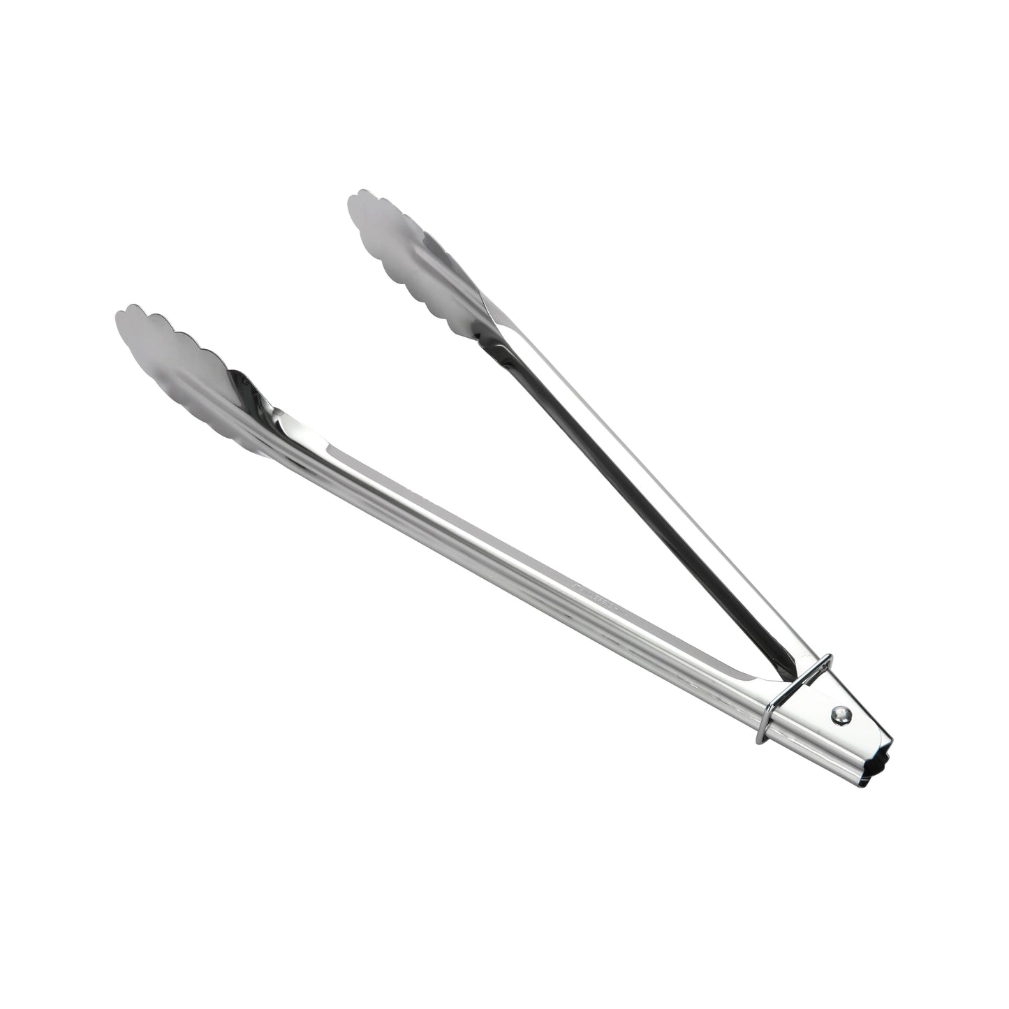 12" Stainless Steel Locking Cooking Tongs Silver