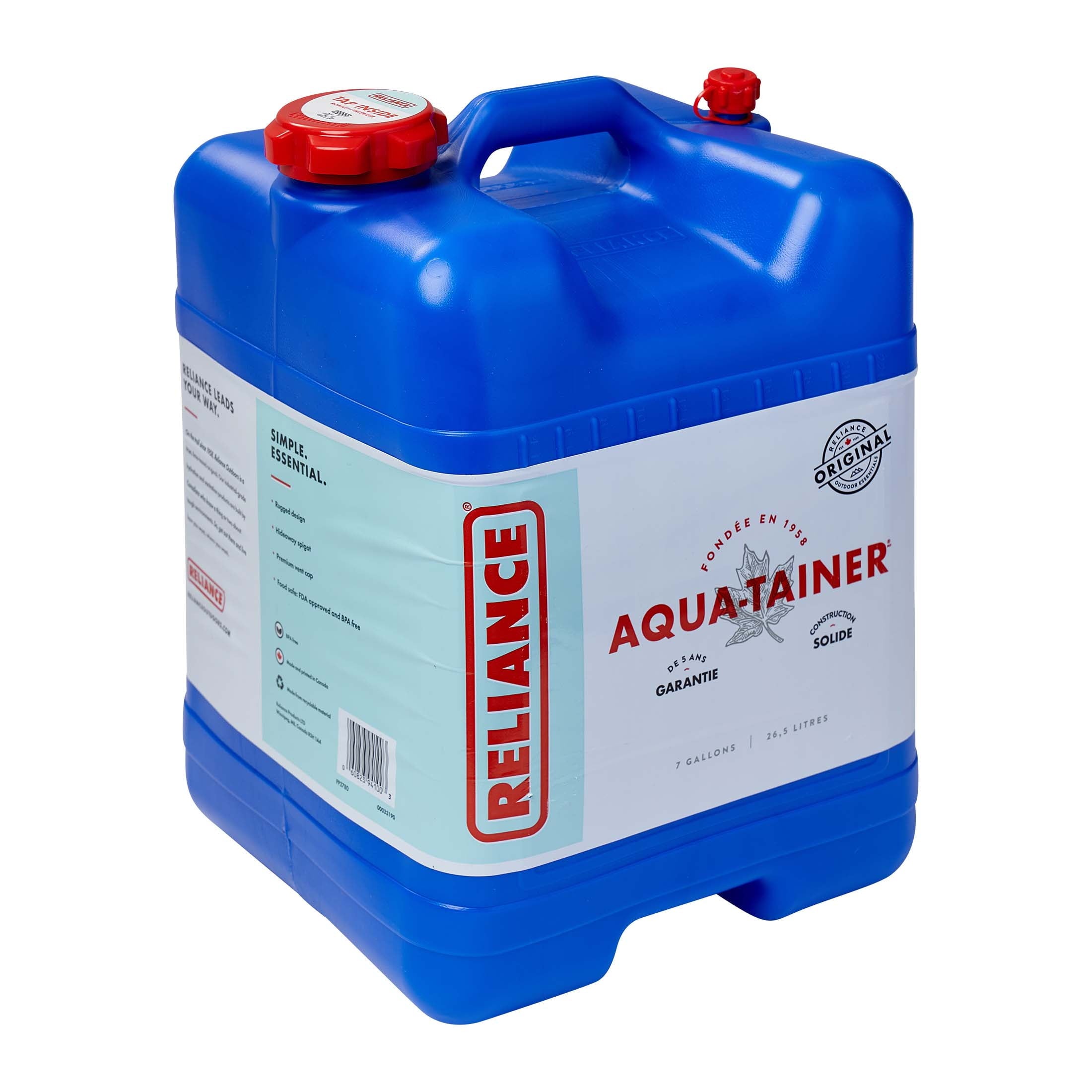 Reliance Aqua-Tainer Water Container 7 Gallon