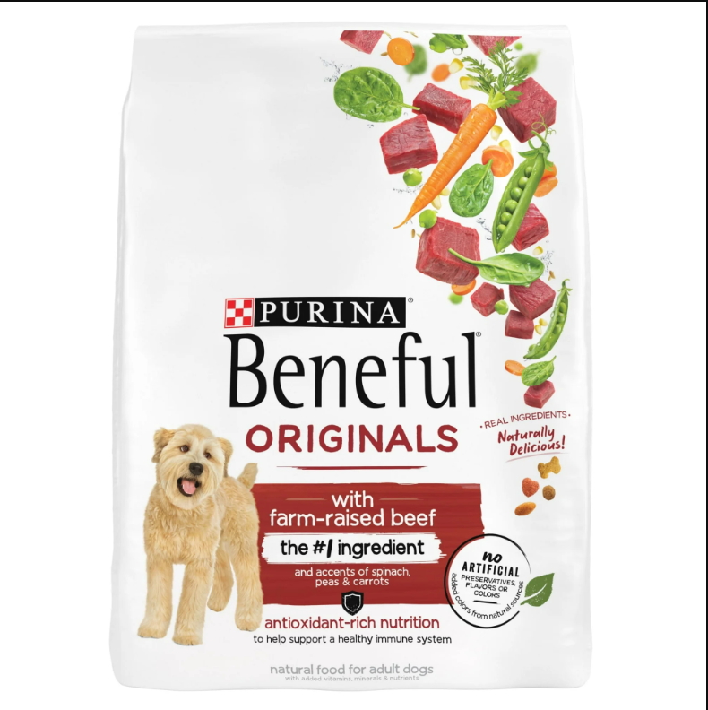 Purina Beneful Dry Dog Food for Adult Dogs Originals 14 lb