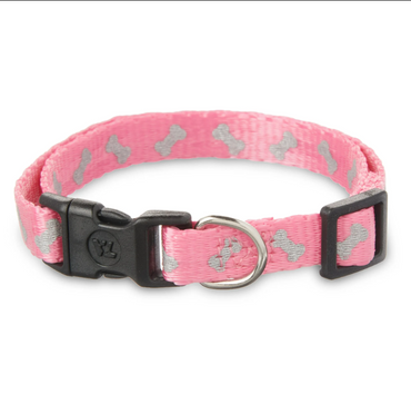 Vibrant Life Reflective Polyester Adjustable Dog Collar