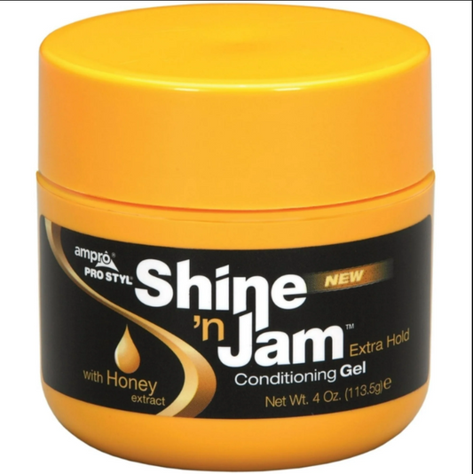 Shine N Jam Extra Hold Conditioning Styling & Braiding Gel, 4oz.