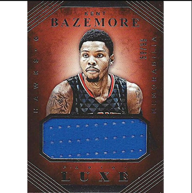 KENT BAZEMORE 2015-16 Panini Luxe Basketball GAME WORN MEMORABILIA