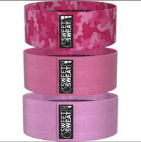 Sweet Sweat Hip Bands with 3 Levels of Resistance