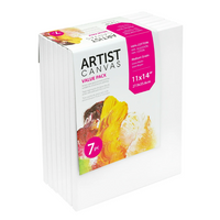 Studio Stretched Canvas, 100% Cotton Acid Free White Canvas