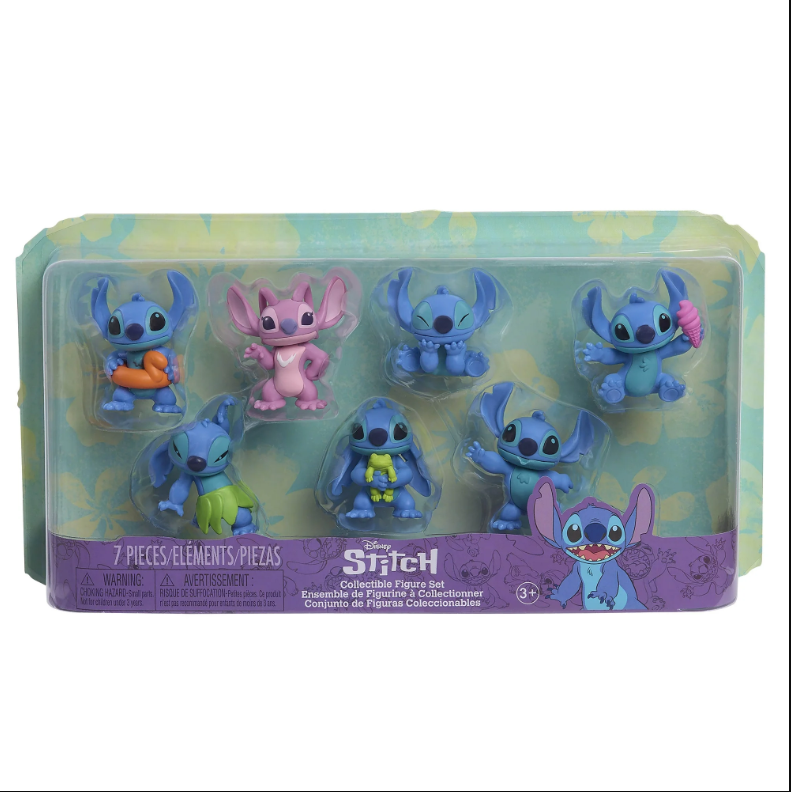 Disney Stitch Collectible Figure Set, 3-inch Figurines, Alien