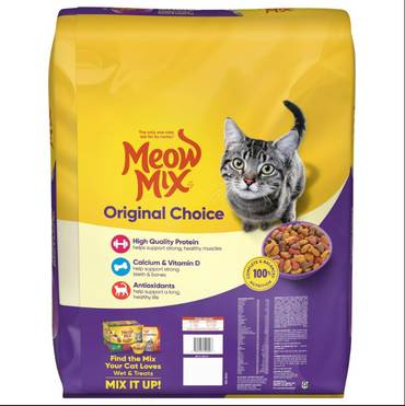 Meow Mix Original Choice Dry Cat Food, 30 Pound Bag