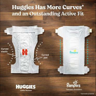 Huggies Little Movers Baby Diapers, 58 Ct