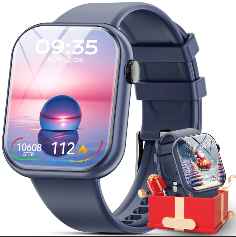 1.85-Inch Smartwatch with Answer/Make Calls/100 Sports Modes IP67 Waterproof