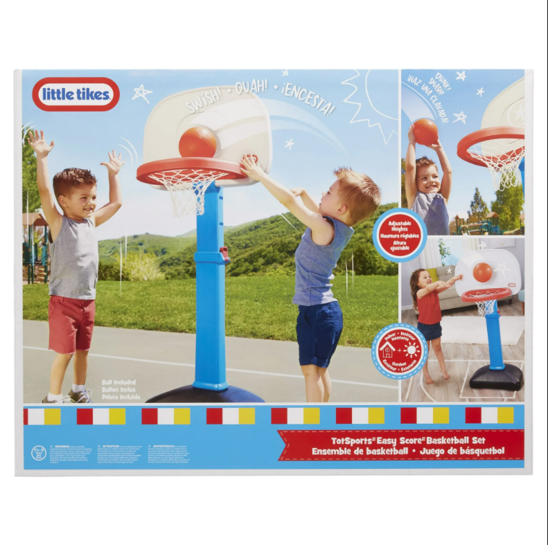 Little Tikes TotSports Easy Score Adjustable Basketball Hoop