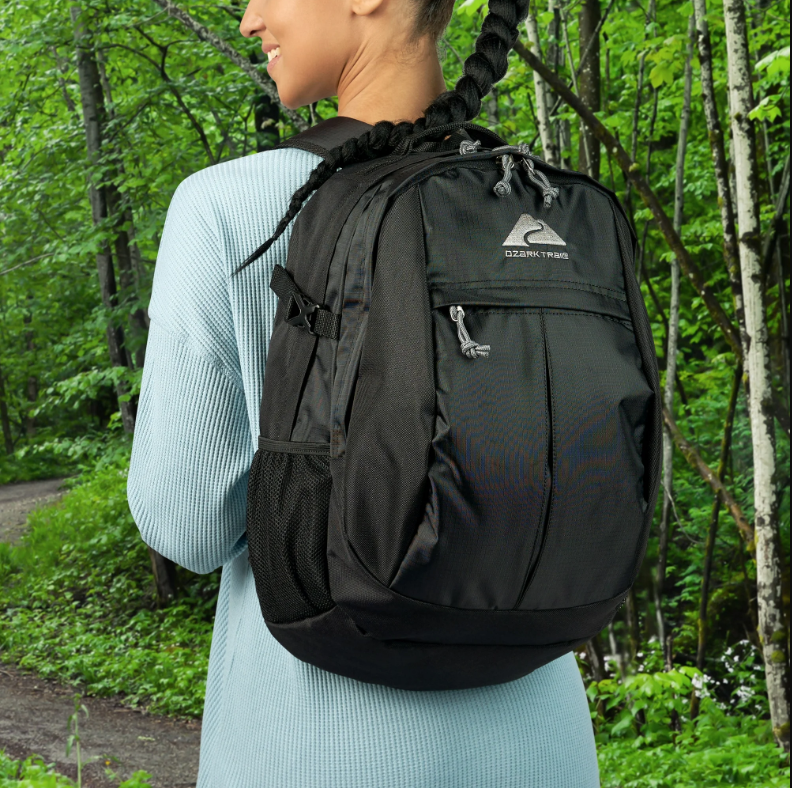 Ozark Trail Hiker Backpack 25 Liter, Black