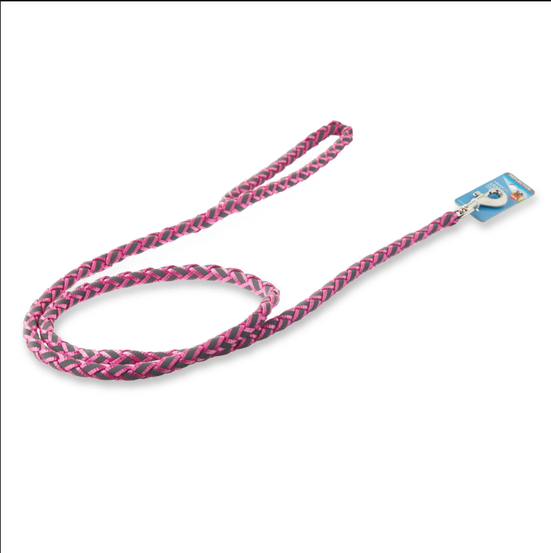 Vibrant Life Reflective Rope Dog Leash, 5 feet