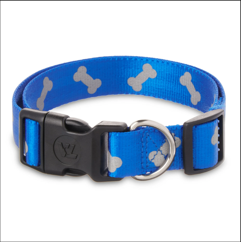 Vibrant Life Reflective Polyester Adjustable Dog Collar