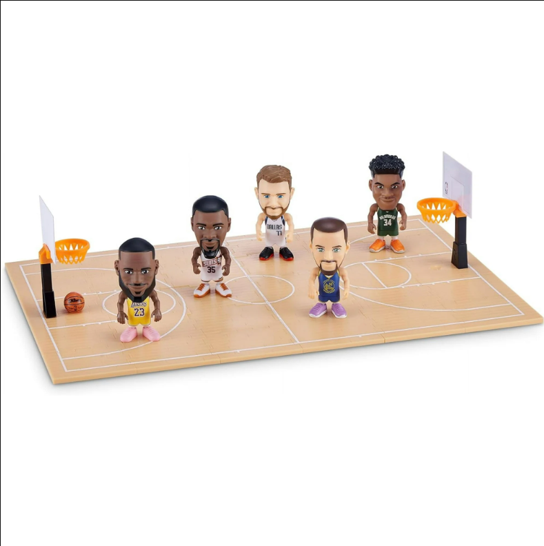 5 Surprise NBA Baller Player Poster Miniature Basket Ball