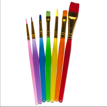 All Purpose Artist Paint Brushes, Multicolor, 7 Count