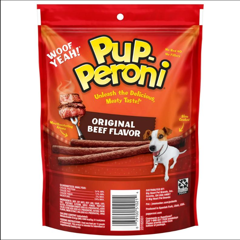 Pup-Peroni Original Beef Flavor Dog Treats, 5.6oz Bag