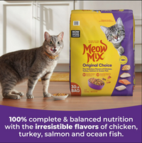 Meow Mix Original Choice Dry Cat Food, 30 Pound Bag