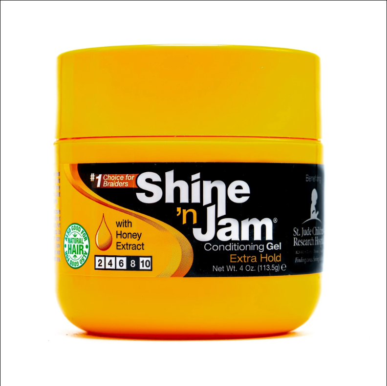 Shine N Jam Extra Hold Conditioning Styling & Braiding Gel, 4oz.