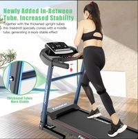 Famistar 2.5HP Folding Treadmill for Home with Smart LCD Display