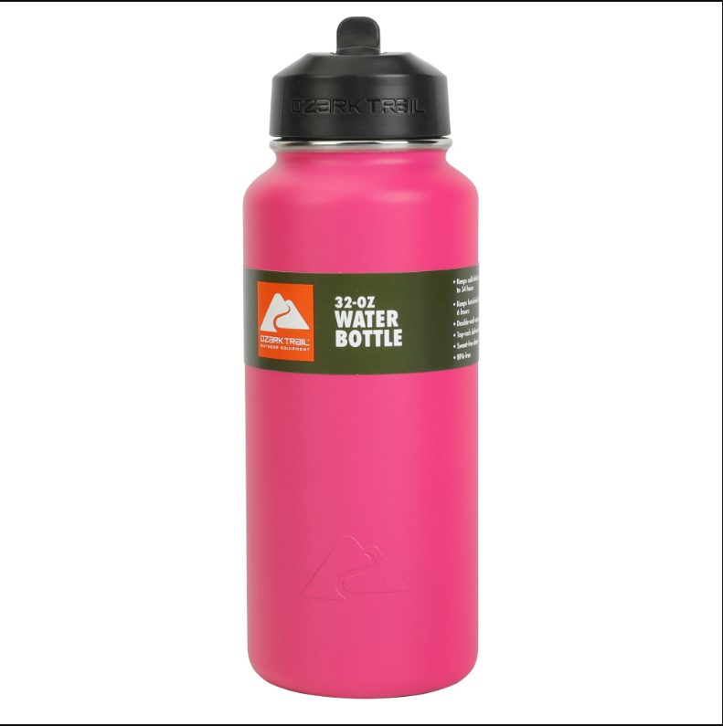 Ozark Trail 32 Fl Oz Insulated Stainless Steel Water Bottle