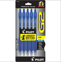 G2 Premium Retractable Gel Ink Rolling Ball Pen, Fine Point