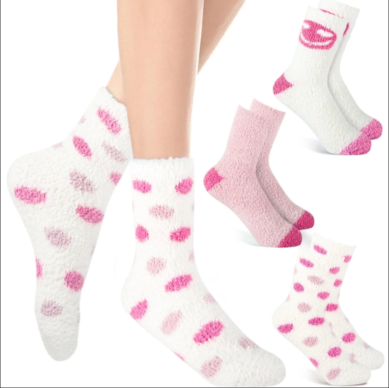 4 Pairs Winter Warm Fuzzy Cozy for Womens