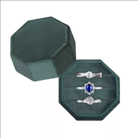 Octagon Ring Jewelry Box Display Holder for Wedding