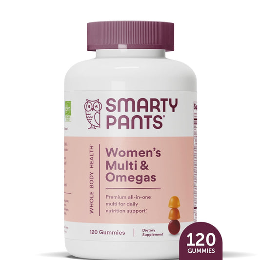 Smartypants Women'S Multi and Omegas 3 Fish Oil Gummy Vitamins with D3 C B12 - 120Ct