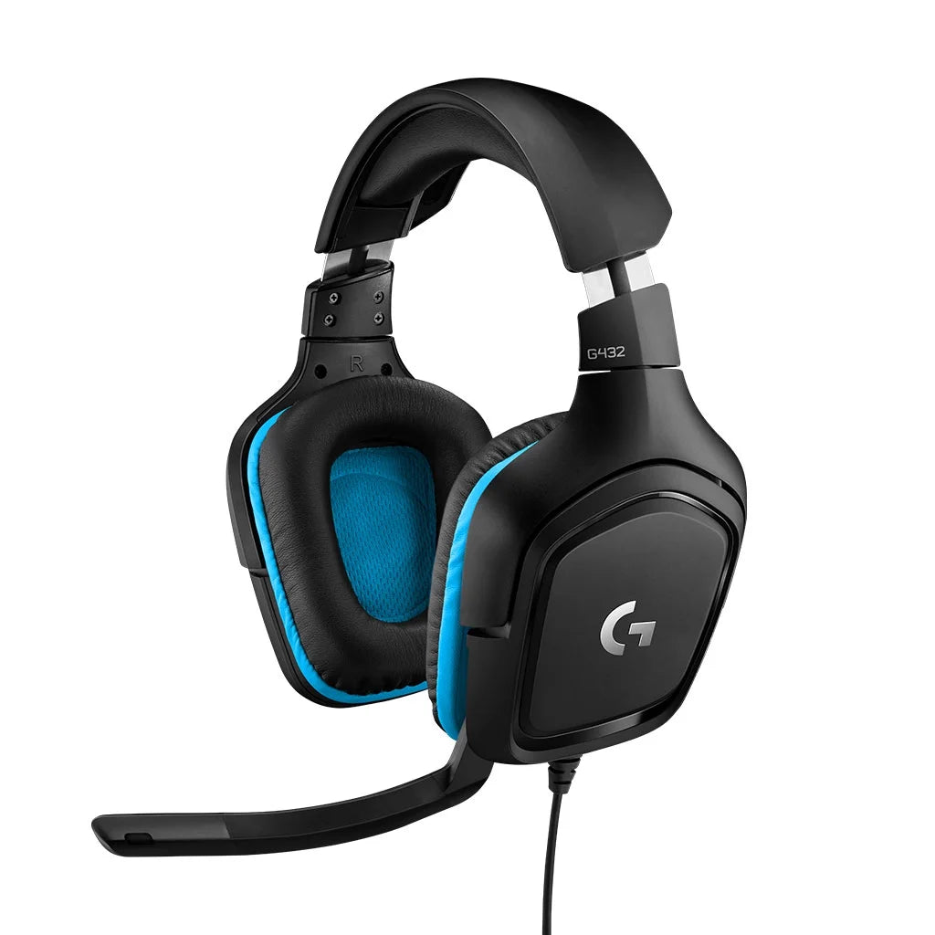 Logitech 432 Wired Gaming Headset, 7.1 Surround Sound