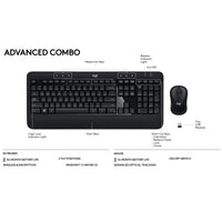 Advanced Combo Wireless Keyboard and Mouse