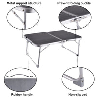 Foldable Laptop and Bed Table with Storage