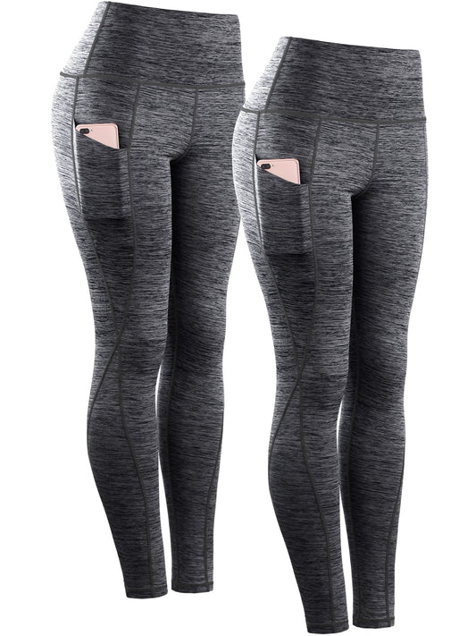 Womens Yoga Leggings Ankle High Waist Tummy Contro