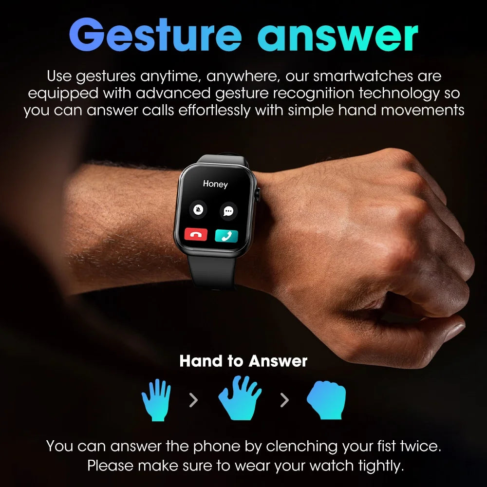 1.85-Inch Smartwatch with Answer/Make Calls/100 Sports Modes IP67 Waterproof