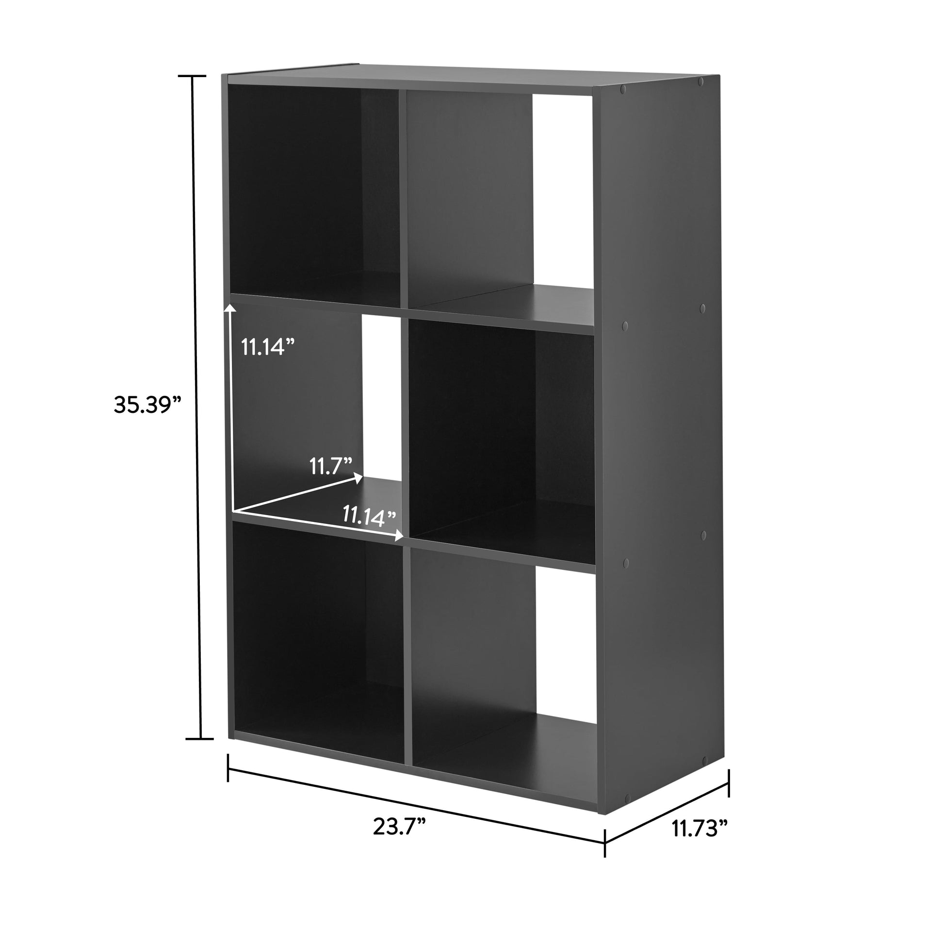 Mainstays 11" 6-Cube Storage Organizer