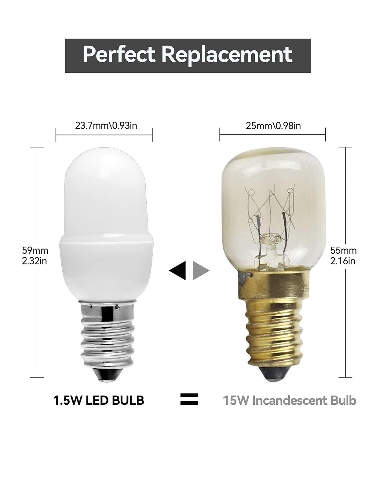 4Pack 15 Watt LED Night Light Bulb