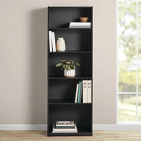 5-Shelf Bookcase with Adjustable Shelves