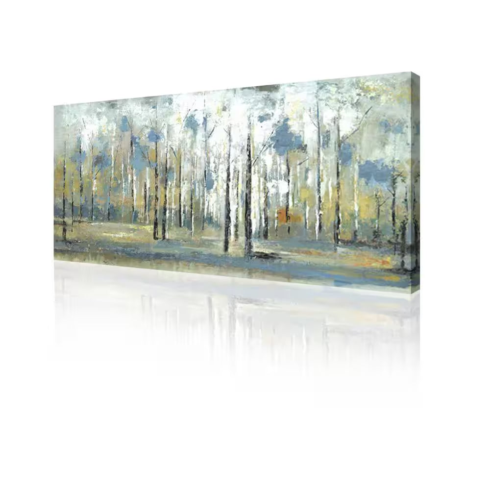 24 In. H X 48 In. W Sky Branches Canvas Wall Art