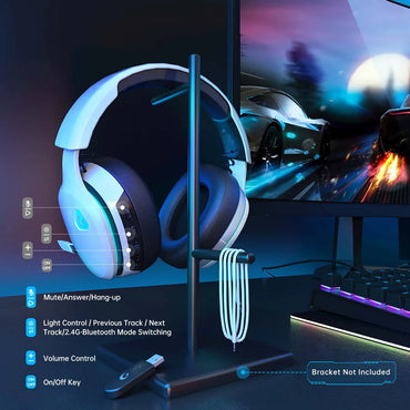 Wireless Gaming Headset for PS5, PS4, PC